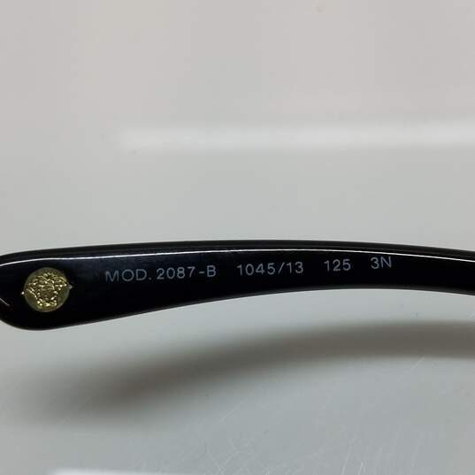 Versace Brown Embellished Shield Sunglasses AUTHENTICATED image number 4