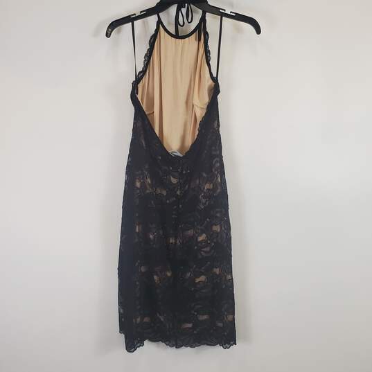 Bebe Women Blace Lace/ Nude Dress L image number 2