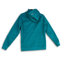 Womens Green Long Sleeve Hooded Activewear Full-Zip Jacket Size Small alternative image