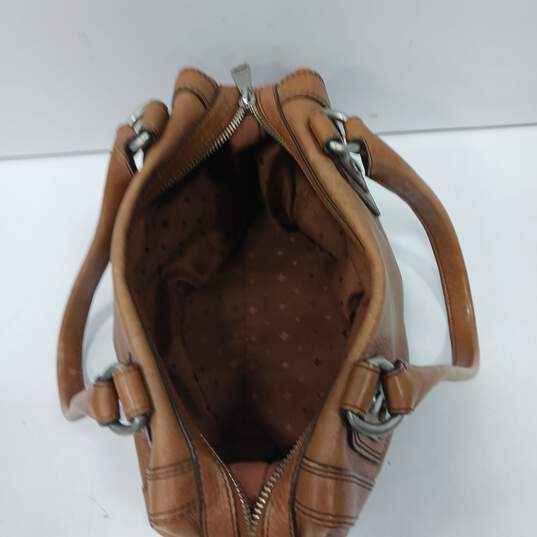 Fossil Brown Faux Leather Bag image number 3
