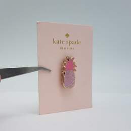 New Kate Spade Pink Pineapple Pin 4.2g w/Tag alternative image