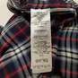 Mens Multicolor Plaid Cotton Long Sleeve Collared Button-Up Shirt Size XL image number 4