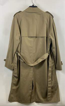 London Fog Mens Brown Pockets Long Sleeve Belted Long Trench Coat Size 40 alternative image