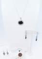 Artisan Sterling Silver Onyx Labradorite Garnet Abalone Jewelry 17.1g image number 6