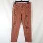 American Eagle Women Red Distress  Jeans Sz 6 NWT image number 1