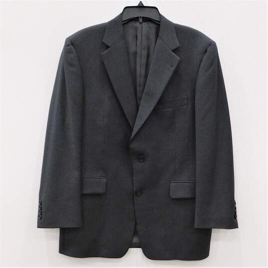 Kessington Grey Houndstooth Wool Tailored Jacket Blazer With COA image number 4