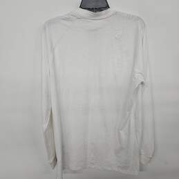 Gap White Long Sleeve Henley Shirt alternative image