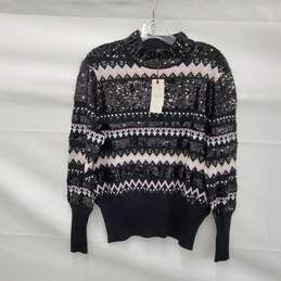 NWT Ted Baker Sparkle Limara Sequin Fairisle Women's Sweater Sz 5