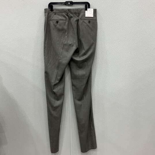 Calvin Klein NWT Mens Gray Long Sleeve Blazer & Pants 2 Piece Suit Set Size 42L image number 5