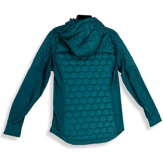 NWT Womens Teal Elliot Quilted Athleisure Full-Zip Jacket Size Large image number 2