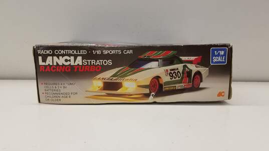 Vintage RC Lancia Stratos 1/18 Scale IOB for Parts/Repair image number 3