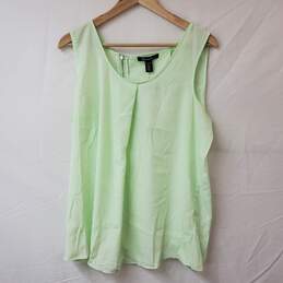 Kenneth Cole Lime Green Tank Top Shirt Women's XL NWT