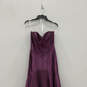 NWT Womens Purple Sweetheart Neck Strapless Back Zip Maxi Dress Size 4 image number 3