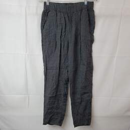 Eileen Fisher Black & Gray Check Pants Women's XS