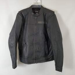 Harley Davidson Men's Black Leather Jacket SZ M