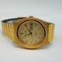 Pulsar Y143-X003 36mm WR St. Steel Gold Dial Date Men's Watch 71g image number 4