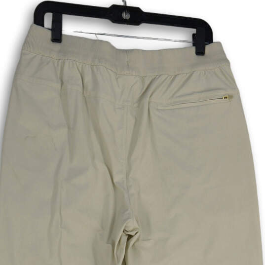 NWT Mens White Elastic Waist Slash Pocket Drawstring Sweatpants Size L image number 4