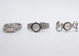 Fossil & Grenen Denmark Silver Tone Women's Analog Wristwatches 121.8g
