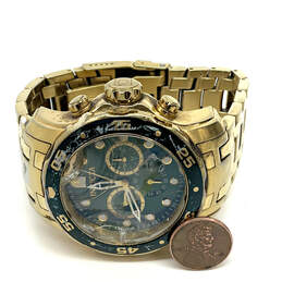 Designer Invicta Pro Diver Gold-Tone Chronograph Analog Wristwatch w/ Box alternative image