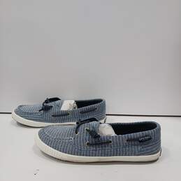 Sperry Women's Blue and White Striped Boat Shoes Size 9.5 M alternative image