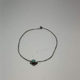 Designer Silpada Sterling Silver Turquoise Stone Howlite Pendant Necklace alternative image