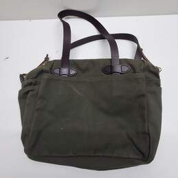 Filson Green Tote Bag w Zipper alternative image