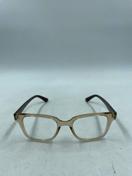 Ray-Ban Clear Tan Square Eyeglasses image number 2