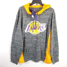 Fanatics Men Grey LA Lakers Pullover Hoodie XL NWT