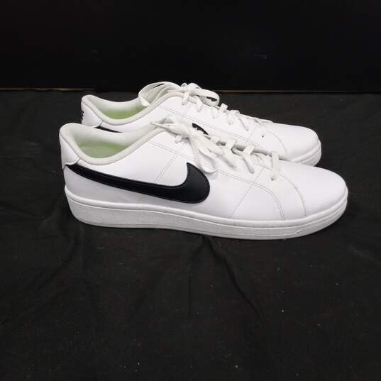 Nike Court Royale Men's White/Black Tennis Shoes Size 13 image number 4