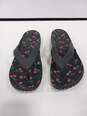 Crocs Kadee Women's Black & Cherry Patterned Sandals Size 10 image number 1
