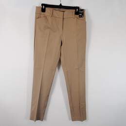 New York & Company Women Brown Slim Dress Pants Sz 6 Nwt