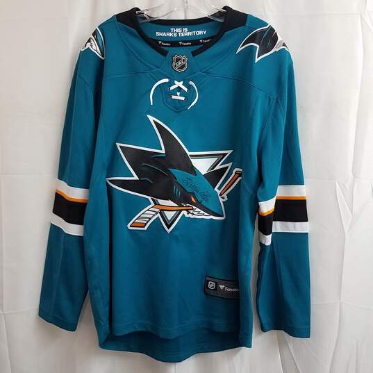 Fanatics NHL Hockey Jersey San Jose Sharks Autographed Willie O'Ree Size S image number 1
