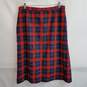 Pendleton wool traditional red tartan skirt made in USA image number 1