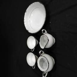 Bundle of Five Bristol China Baronet Pattern Cream & Sugar Kitchenware