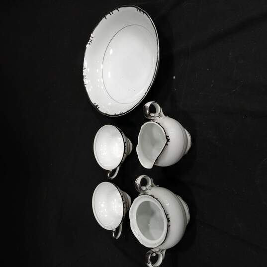 Bundle of Five Bristol China Baronet Pattern Cream & Sugar Kitchenware image number 1