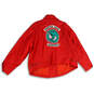 NWT Womens Red Long Sleeve Southside Serpents Blossom Leather Jacket Size 4 image number 2