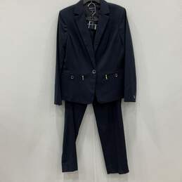 NWT Jones New York Mens Black Gold Blazer & Pants 2-Piece Suit Set Size 14