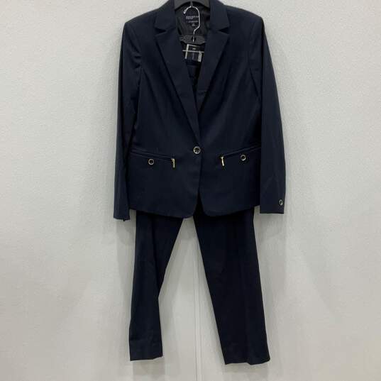 NWT Jones New York Mens Black Gold Blazer & Pants 2-Piece Suit Set Size 14 image number 1
