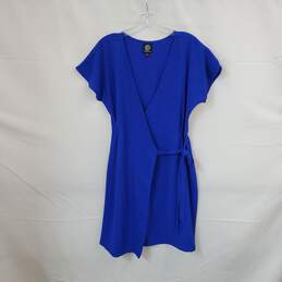 Bobeau Cobalt Blue Midi Wrap Dress WM Size S