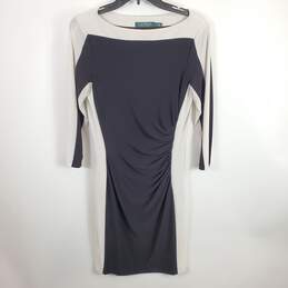 Ralph Lauren Women Black Long Sleeve Dress Sz 8