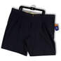 NWT Mens Black Pleated Flat Front Pockets Regular Fir Bermuda Shorts Sz 46R image number 1