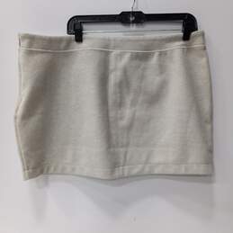 H&M White Wool Skirt Size XL