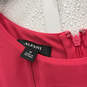 NWT Womens Pink Sleeveless Round Neck Back Zip Hi-Low Hem Shift Dress Sz 12 image number 4