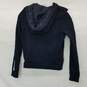 Prada Navy Blue Cotton Zip Up Hoodie Size S AUTHENTICATED image number 2