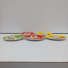 Set of 5 2007 Vintage Kellogg's Frosted Flakes Tony the Tiger Ceramic Lunch Plates