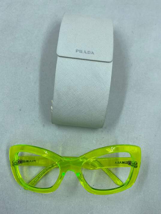 Prada Green Sunglasses Frames Only - Size One Size image number 1