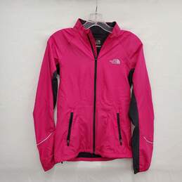 The North Face WM's Flight Series Polyester Blend Reflective Stripe Pink & Black Running Jacket Size XP