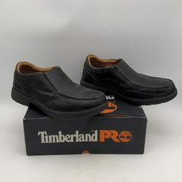 NIB Timberland Pro Mens Black Leather Alloy Toe Work Boots Shoes Size 14 W/ Box alternative image