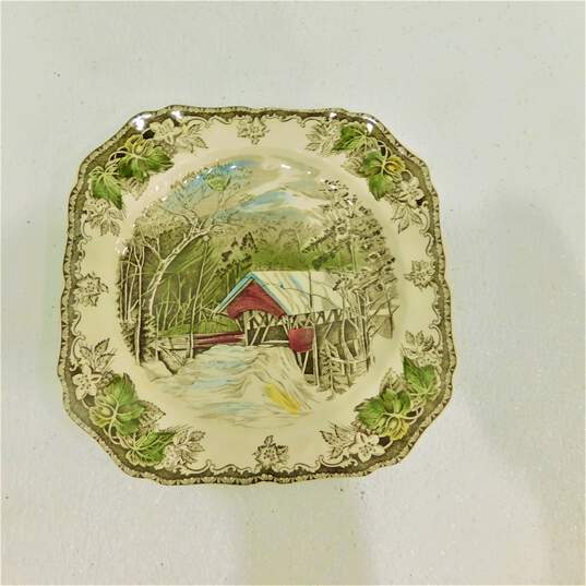 Johnson Brothers Friendly Village Set of 5 Square Dessert Plates 6.5 Inch image number 8
