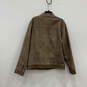 NWT Mens Brown Long Sleeve Side Pockets Full-Zip Motorcycle Jacket Size M image number 2